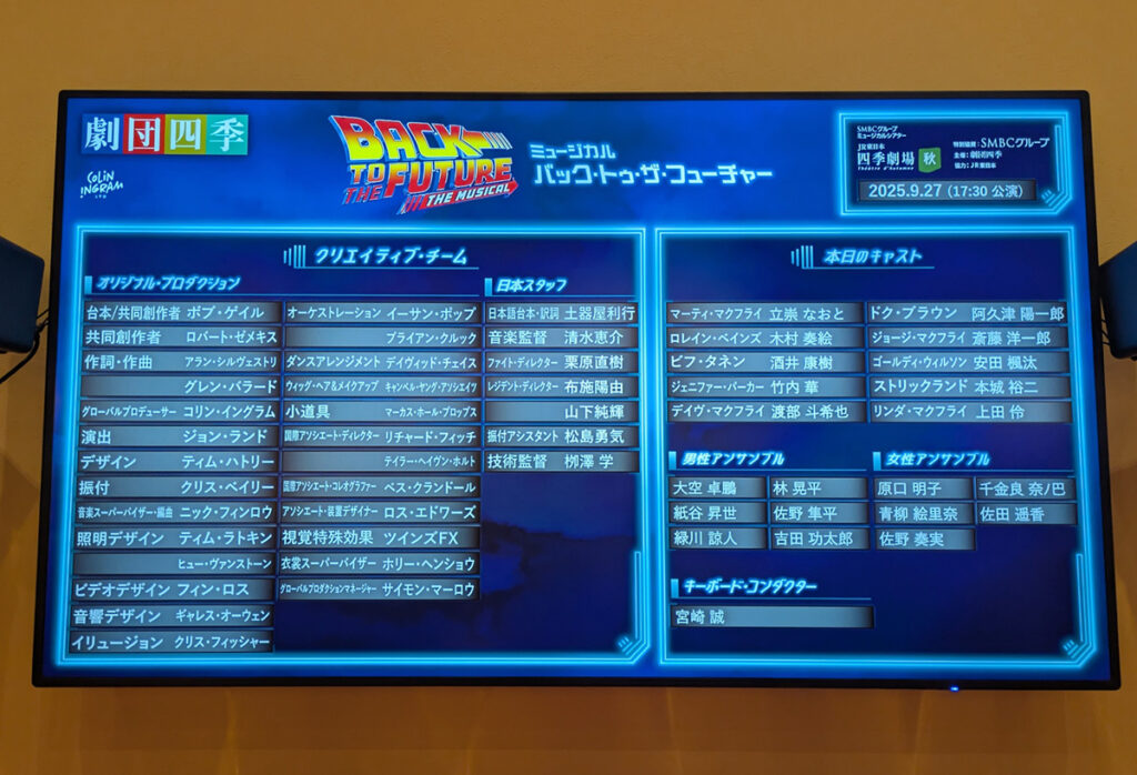劇団式BTTFキャスト
